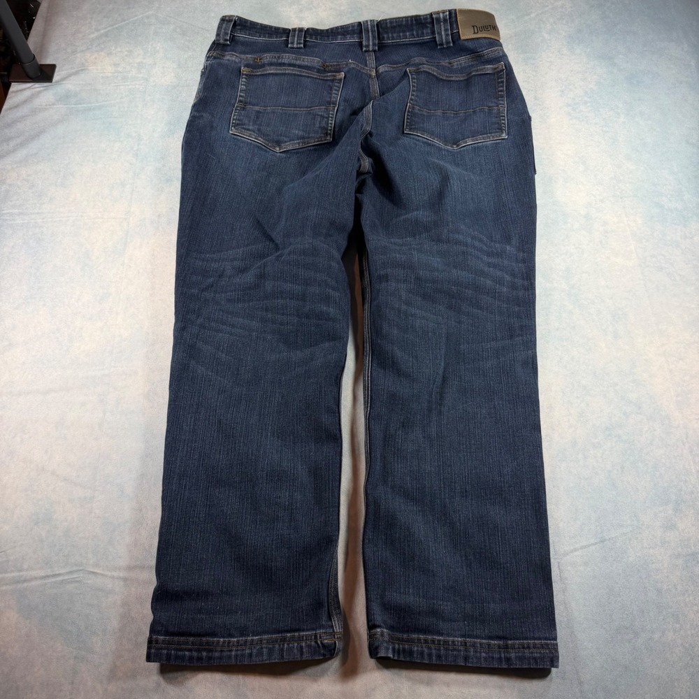 Duluth Ballroom Double Flex Jeans Mens 38x30 Blue Excellent Relaxed Fit Denim - Picture 7 of 12